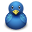 Blue, bird, twitter Icon