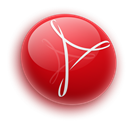 reader, cs3, Acrobat DarkRed icon