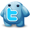Creature, twitter, Orkut, monster SteelBlue icon