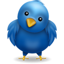 bird, twitter, Blue, Animal Black icon