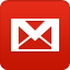 gmail, mail Firebrick icon