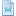 M, Blue, Attribute, document Icon