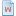 Blue, Attribute, w, document Icon