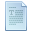 Text, document, Blue Icon