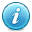 White, button, Info SteelBlue icon