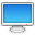 Computer, screen, on, monitor DodgerBlue icon