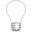 light, bulb, off DarkGray icon