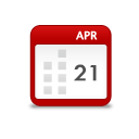Calendar DarkRed icon