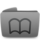 Folder, bookmark Gray icon