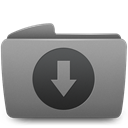 download, Folder Gray icon