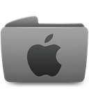 Folder, Apple Gray icon