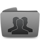 Groups, Folder Gray icon