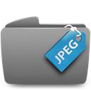 Jpeg, Folder Gray icon
