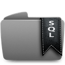 sql, Folder Gray icon