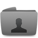 Folder, user Gray icon
