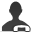 user, Contact, Man, Business DarkSlateGray icon