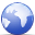 world, earth, Browser RoyalBlue icon
