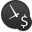 time, Clock, credit DarkSlateGray icon