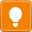 lightbulb DarkOrange icon