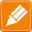 pencil DarkOrange icon