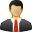Man, Business man, user DarkSlateGray icon