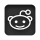 Reddit, Logo, square DarkSlateGray icon