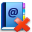 delete, Addressbook SteelBlue icon