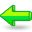 Left, green, Arrow Black icon
