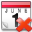 Calendar, delete LightCoral icon