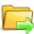 Folder, Go, Closed Black icon