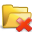 open, delete, Folder SandyBrown icon