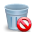 trashcan, delete DarkGray icon