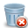 trashcan, delete DarkGray icon