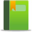 Album, bookmark, green, Book YellowGreen icon