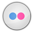 flickr, social media Gainsboro icon