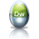 adobe, dreamweaver, egg Black icon