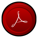 reader, adobe, Acrobat DarkRed icon