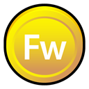 Cs, adobe, Fireworks Gold icon