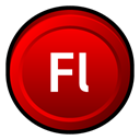 Flash, adobe, Cs DarkRed icon