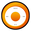 ipod, Orange Black icon