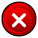 Close, program Red icon