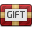 gift, gift card Gainsboro icon