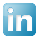 Social, Linkedin, Blue, Box SteelBlue icon