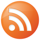 button, feed, Social, Rss, Orange Chocolate icon