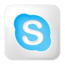 Skype, Social, White, Box Gainsboro icon