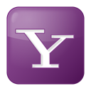 yahoo, lilac, Box, Social DarkSlateBlue icon