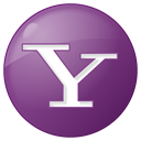 yahoo, Social, lilac, button DarkSlateBlue icon