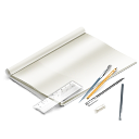 portfolio, scetchbook, Design, Draw WhiteSmoke icon