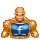 super hero, thing, Facebook Black icon