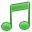 node, music SeaGreen icon